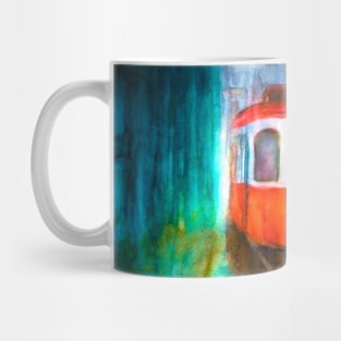 Rainy Trolley Mug